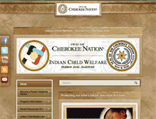 Tablet Screenshot of cherokeekids.org